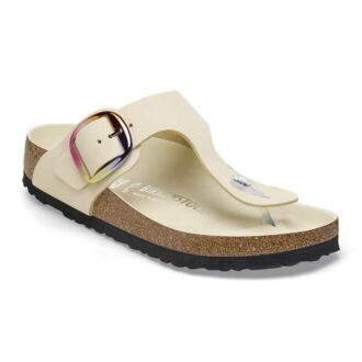 Gizeh con Big Buckle in pelle nabuk naturale
