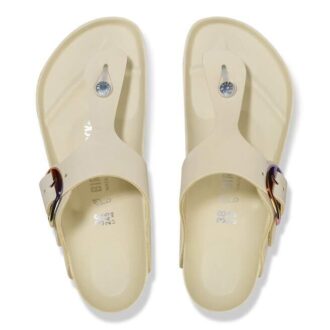 Gizeh con Big Buckle in pelle nabuk naturale