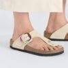 Gizeh con Big Buckle in pelle nabuk naturale Gizeh con Big Buckle in pelle nabuk naturale