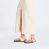 Gizeh con Big Buckle in pelle nabuk naturale Gizeh con Big Buckle in pelle nabuk naturale