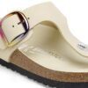 Gizeh con Big Buckle in pelle nabuk naturale Gizeh con Big Buckle in pelle nabuk naturale