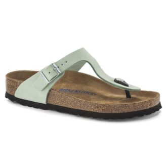 Gizeh Soft Footbed Pelle nabuk Matcha