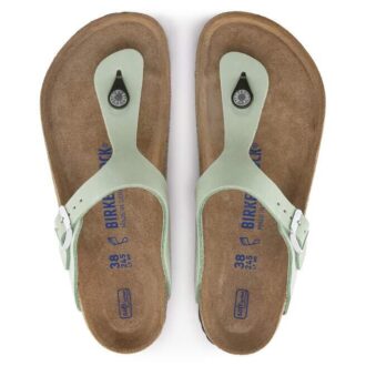Gizeh Soft Footbed Pelle nabuk Matcha