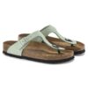 Gizeh Soft Footbed Pelle nabuk Matcha