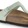 Gizeh Soft Footbed Pelle nabuk Matcha