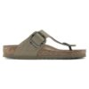 Gizeh Vegan Big Buckle Tessuto Khaki Sbiadito Gizeh Vegan Big Buckle Tessuto Khaki Sbiadito