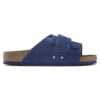 Kyoto in pelle nabuk Desert Buck blu indaco