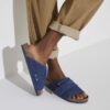Kyoto in pelle nabuk Desert Buck blu indaco