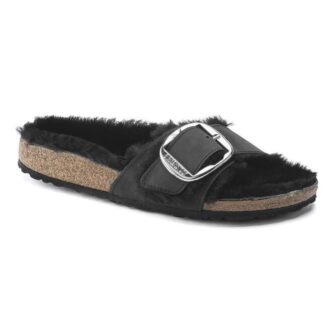 Madrid Big Buckle in pelle di montone naturale oliata