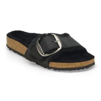 Madrid Big Buckle in pelle di montone naturale oliata