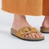 Madrid Big Buckle in pelle nabuk arancione bruciato Madrid Big Buckle in pelle nabuk arancione bruciato