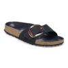Madrid Big Buckle in pelle nabuk nera