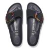Madrid Big Buckle in pelle nabuk nera