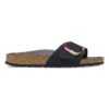Madrid Big Buckle in pelle nabuk nera