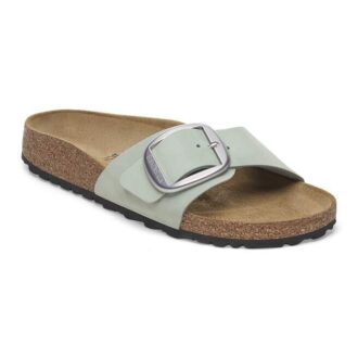 Madrid Big Buckle in pelle nabuk Pure Sage