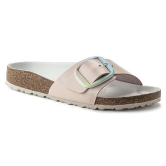Madrid Big Buckle in pelle rosa chiaro