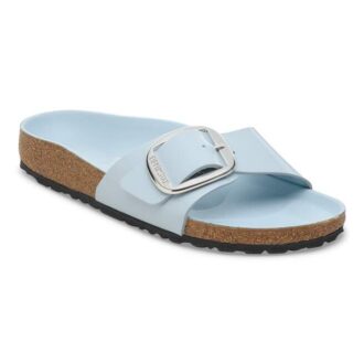 Madrid Big Buckle in pelle verniciata naturale