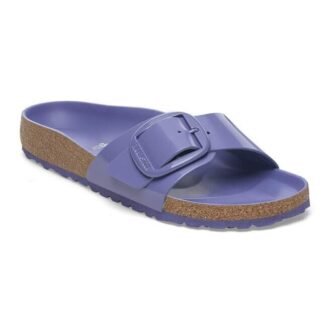 Madrid Big Buckle in pelle verniciata naturale