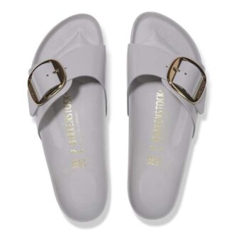 Madrid Big Buckle in pelle verniciata naturale