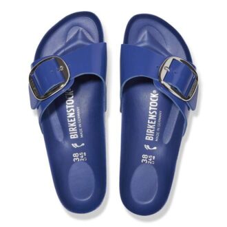 Madrid Big Buckle in pelle verniciata naturale