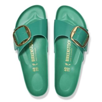 Madrid Big Buckle in pelle verniciata naturale