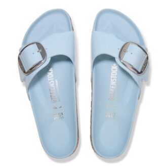 Madrid Big Buckle in pelle verniciata naturale