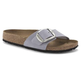 Madrid con Big Buckle in pelle nabuk Purple Fog