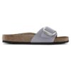 Madrid con Big Buckle in pelle nabuk Purple Fog