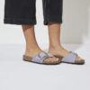 Madrid con Big Buckle in pelle nabuk Purple Fog