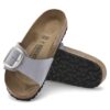 Madrid con Big Buckle in pelle nabuk Purple Fog