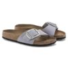 Madrid con Big Buckle in pelle nabuk Purple Fog