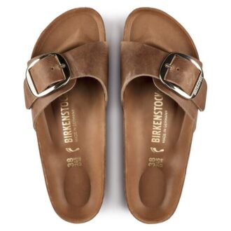 Madrid con Big Buckle in pelle naturale oliata