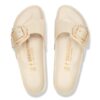 Madrid con Big Buckle in pelle verniciata naturale color perla Madrid con Big Buckle in pelle verniciata naturale color perla
