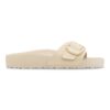 Madrid con Big Buckle in pelle verniciata naturale color perla Madrid con Big Buckle in pelle verniciata naturale color perla