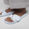 Madrid con Big Buckle in pelle verniciata naturale color perla Madrid con Big Buckle in pelle verniciata naturale color perla