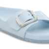 Madrid con Big Buckle in pelle verniciata naturale color perla Madrid con Big Buckle in pelle verniciata naturale color perla
