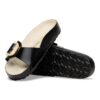 Madrid con Big Buckle in pelle verniciata naturale color perla Madrid con Big Buckle in pelle verniciata naturale color perla