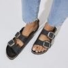 Milano Big Buckle in pelle naturale oliata