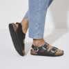 Milano Big Buckle in pelle naturale oliata