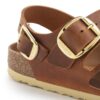 Milano Big Buckle in pelle naturale oliata
