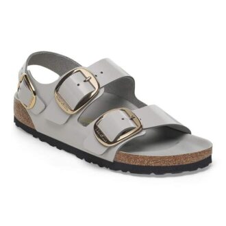 Milano Big Buckle in pelle naturale verniciata