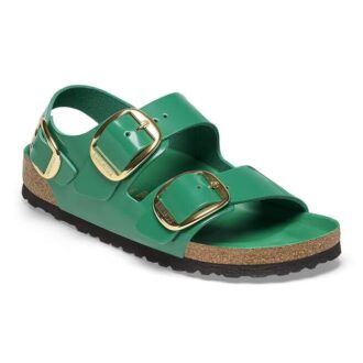 Milano Big Buckle in pelle naturale verniciata