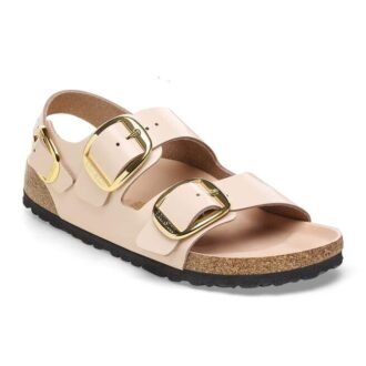 Milano Big Buckle in pelle naturale verniciata