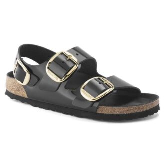 Milano Big Buckle in pelle naturale verniciata