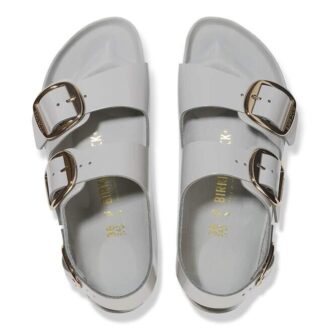 Milano Big Buckle in pelle naturale verniciata