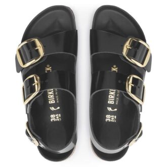 Milano Big Buckle in pelle naturale verniciata