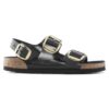 Milano Big Buckle in pelle naturale verniciata