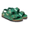 Milano Big Buckle in pelle naturale verniciata