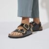 Milano Big Buckle in pelle naturale verniciata