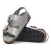 Milano Big Buckle in pelle naturale verniciata